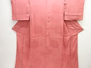 アンティーク　紋錦紗抽象模様織り出し着物